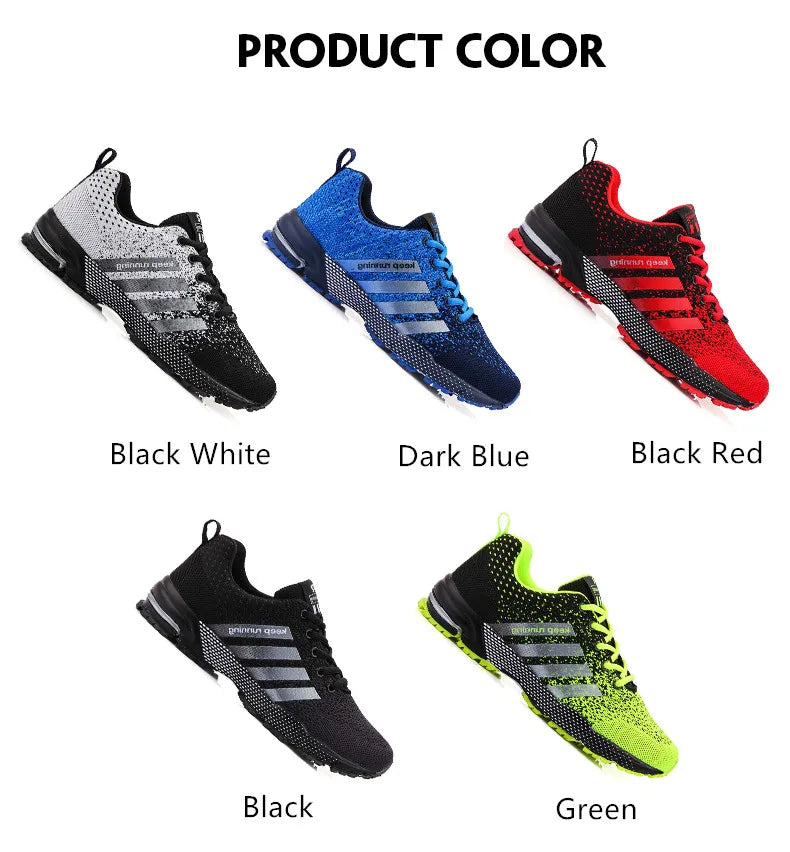 Men’s Green Breathable Running Shoes – Big Size 47